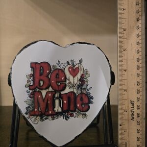 Heart-Shaped 'Be Mine' With Stand